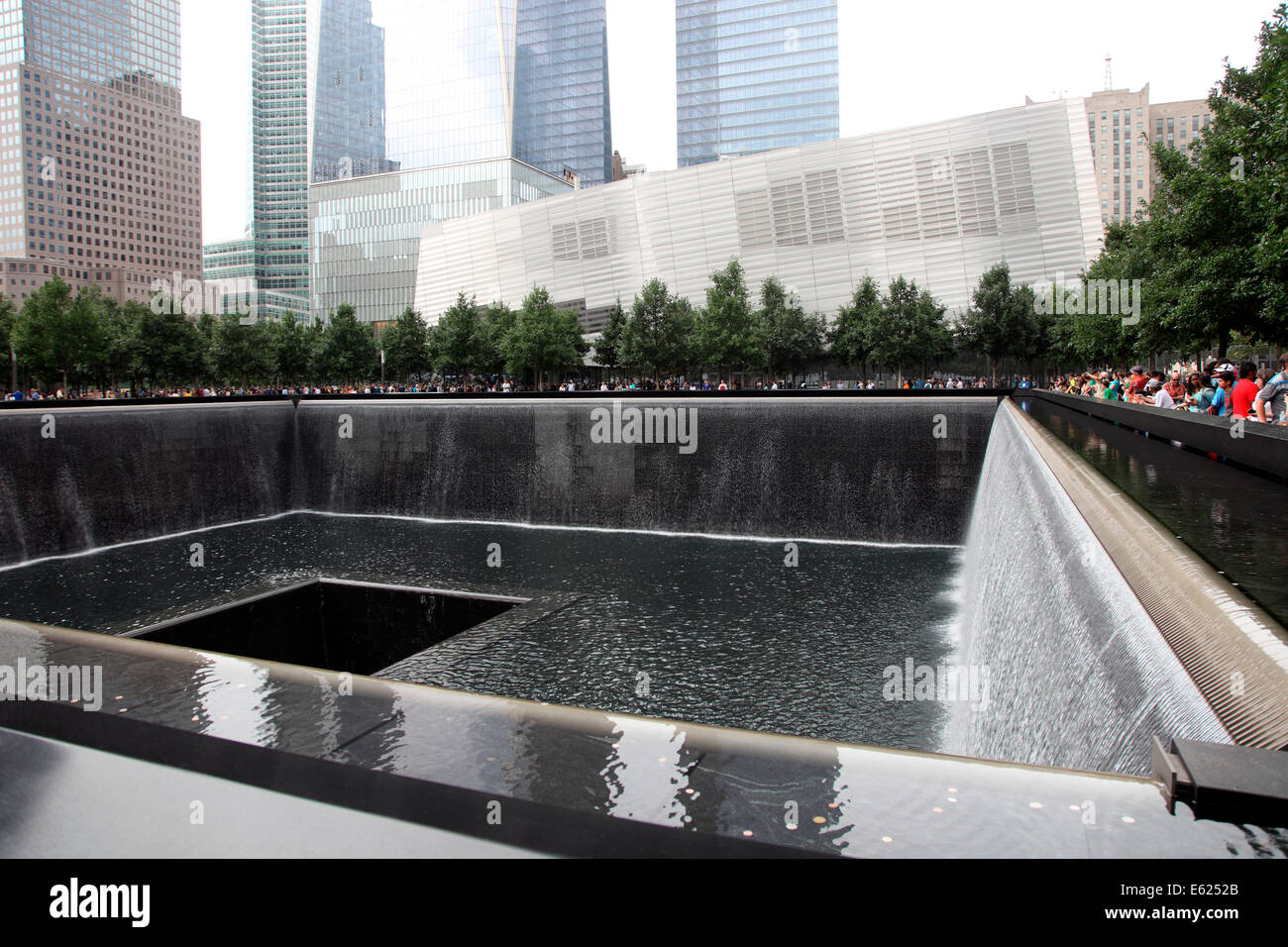 The 9/11 Memorial at Ground Zero World Trade Center in New York City. Stock Photo