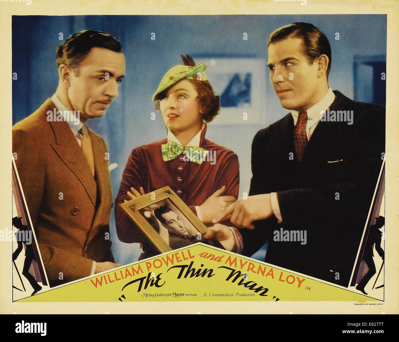THE THIN MAN - Movie Poster - Directed by W.S. Van Dyke - MGM 1934 ...