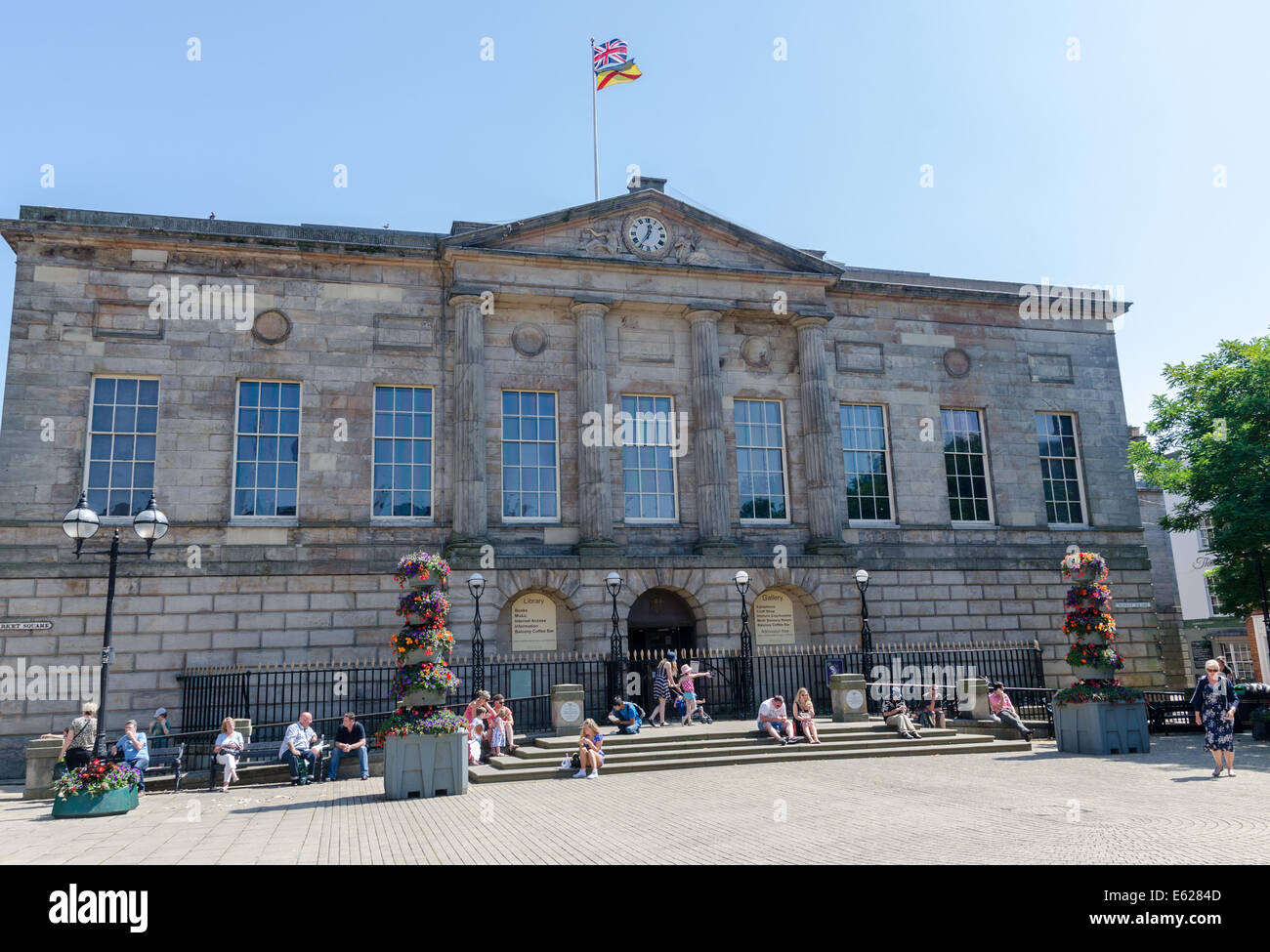 Shire Hall Gallery and Library in Market Square, Stafford Stock Photo