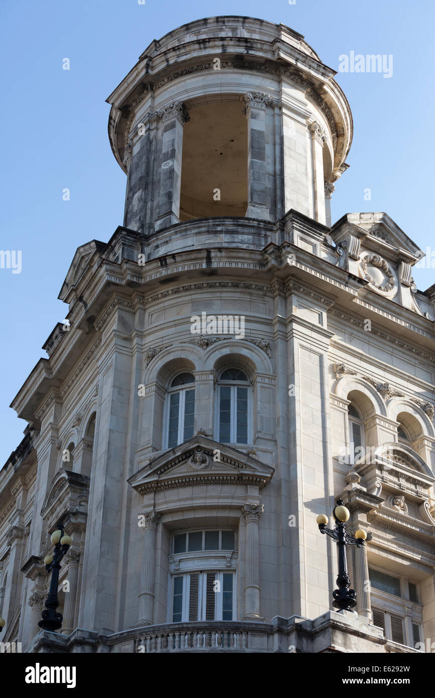 corner tower, National Museum of Fine Arts of Havana (Museo Nacional de Bellas Artes de La Habana) in Havana, Cuba Stock Photo