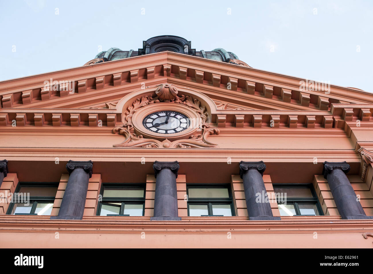 The impressive facade of Melbourne's Flinders Street Station. Stock Photo
