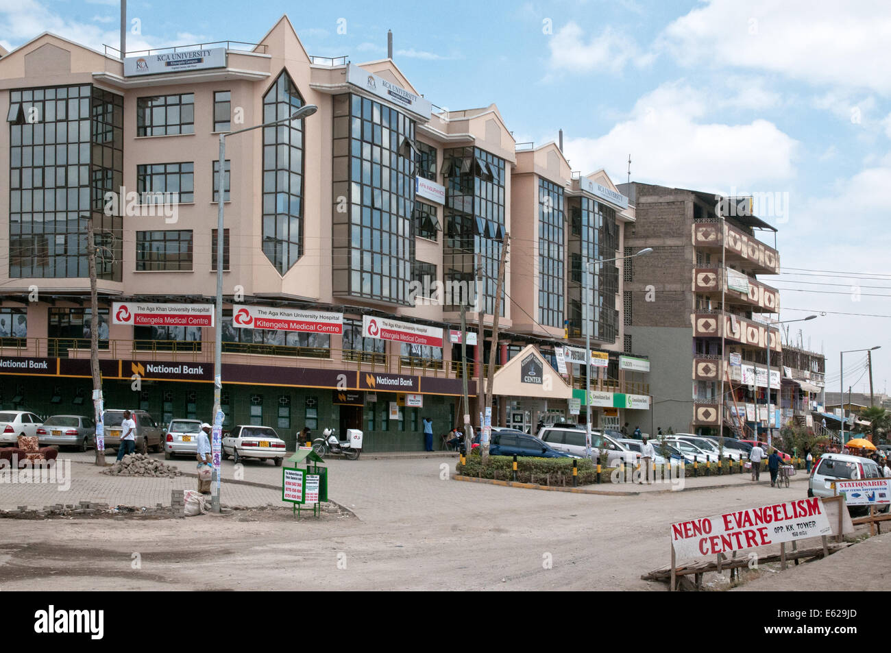 Kitengela Capital Centre modern development five storey shopping office block at Kitengela on Nairobi Namanga road Kenya Africa Stock Photo