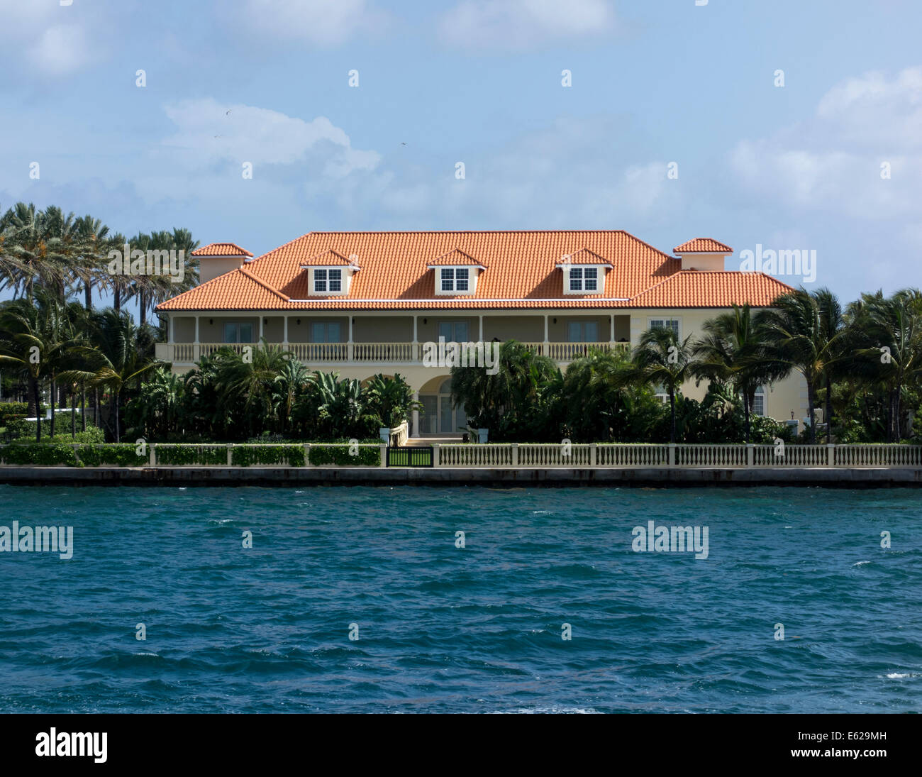 house of Tiger Woods, Paradise Island, the Bahamas Stock Photo