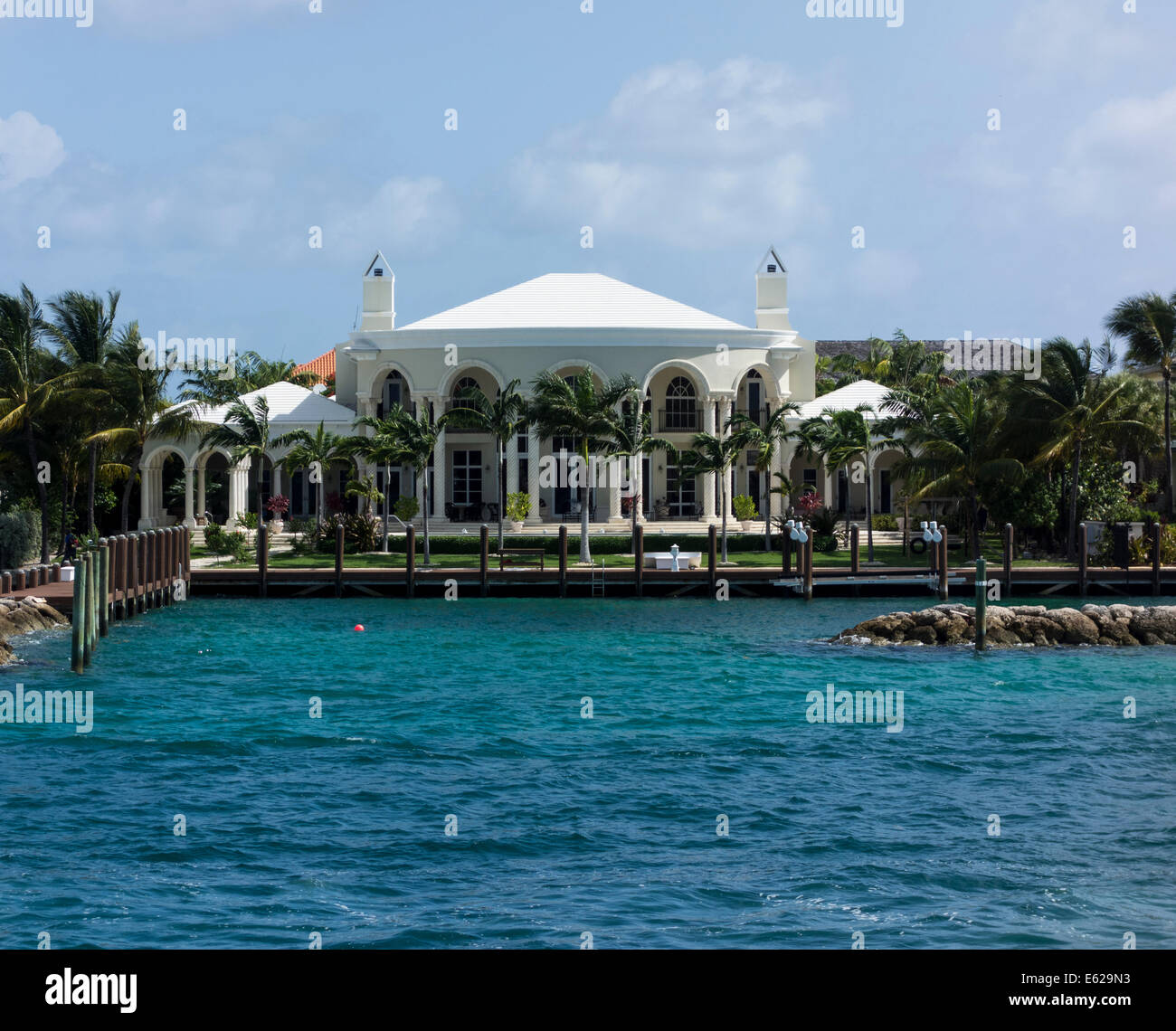 house of Oprah Winfrey, Paradise Island, the Bahamas Stock Photo