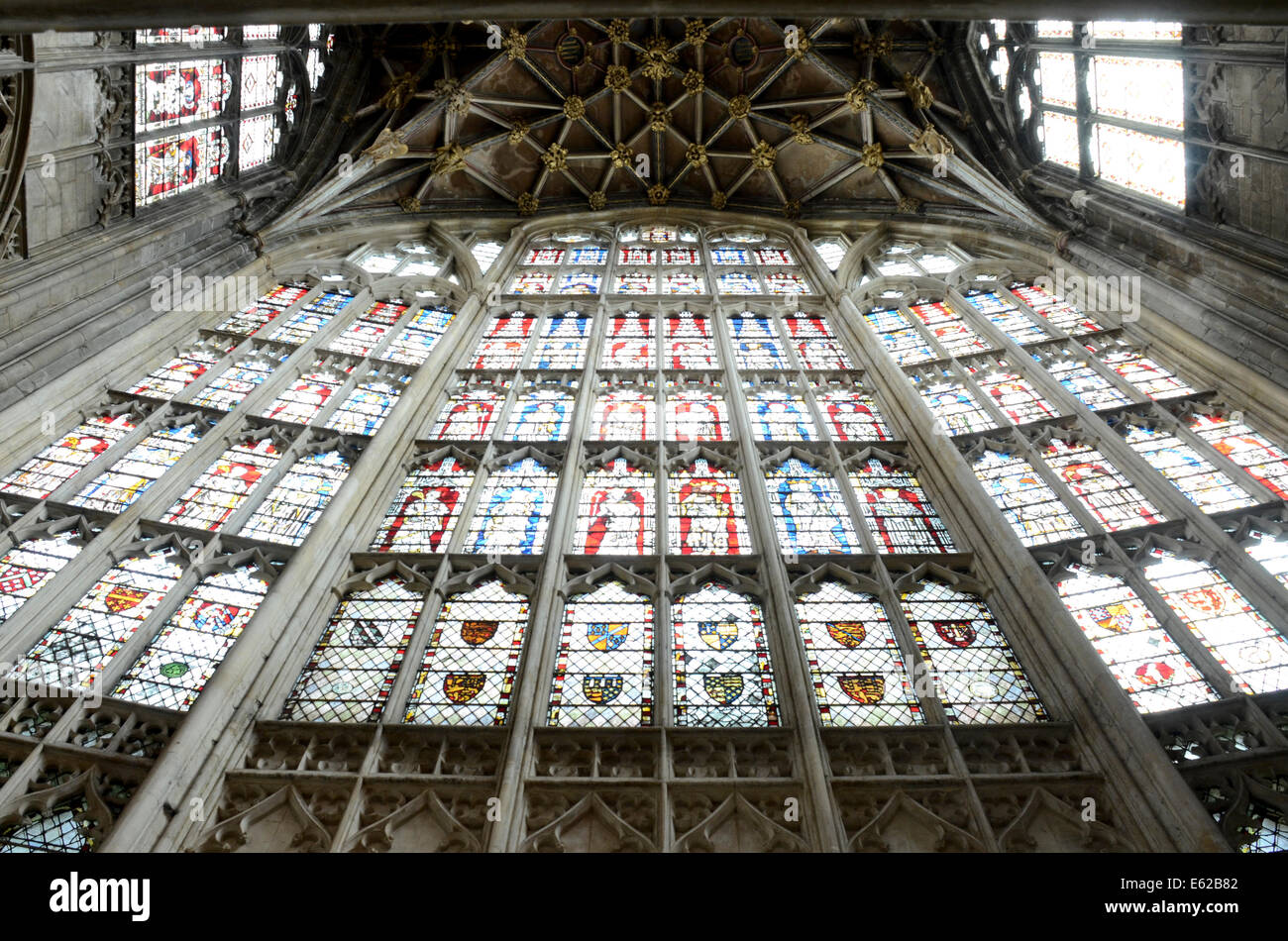 Magnificent East Window, Gloucester Cathedral Stock Photo Alamy