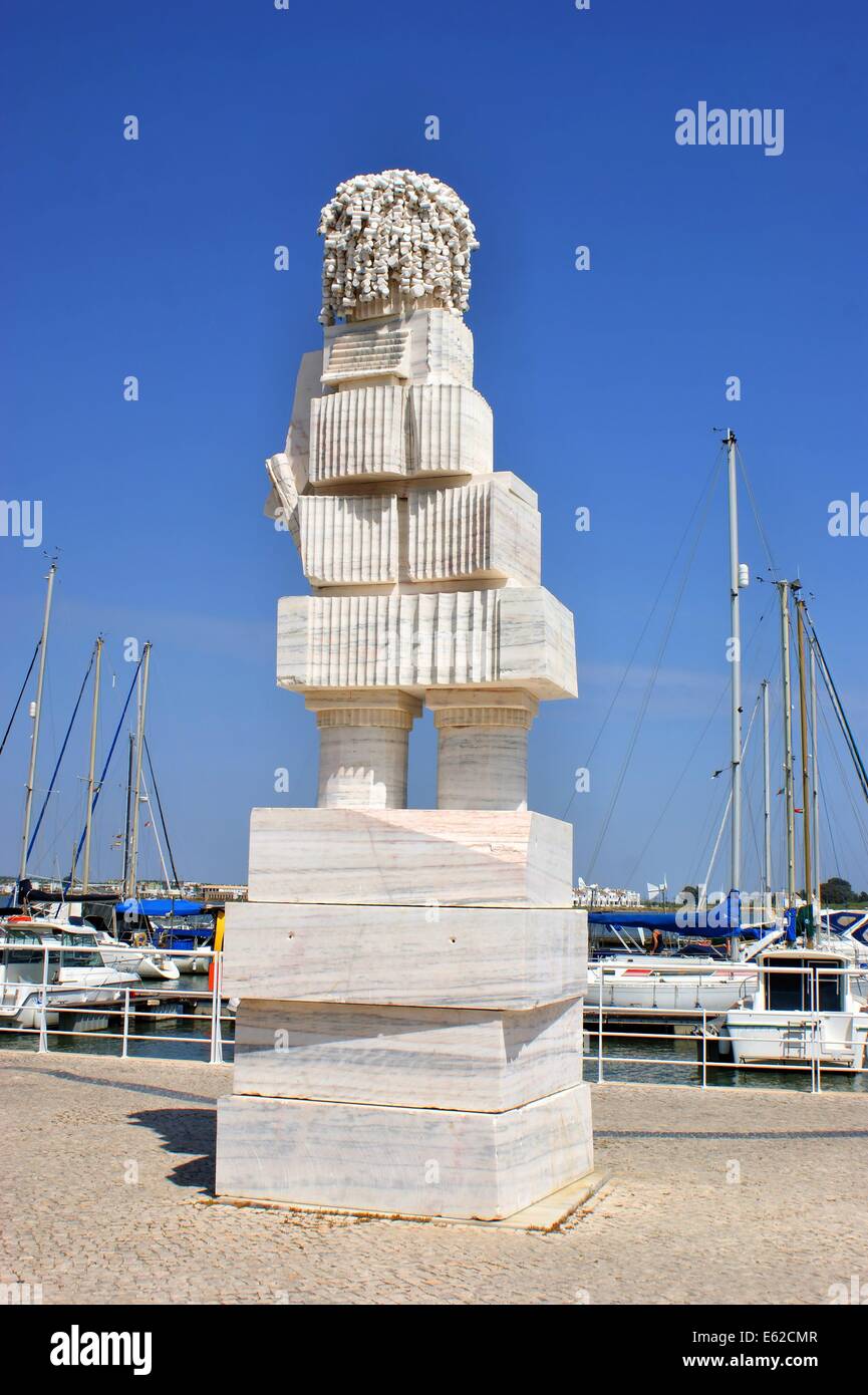 Marquês de Pombal statue by Joao Cutileiro Stock Photo