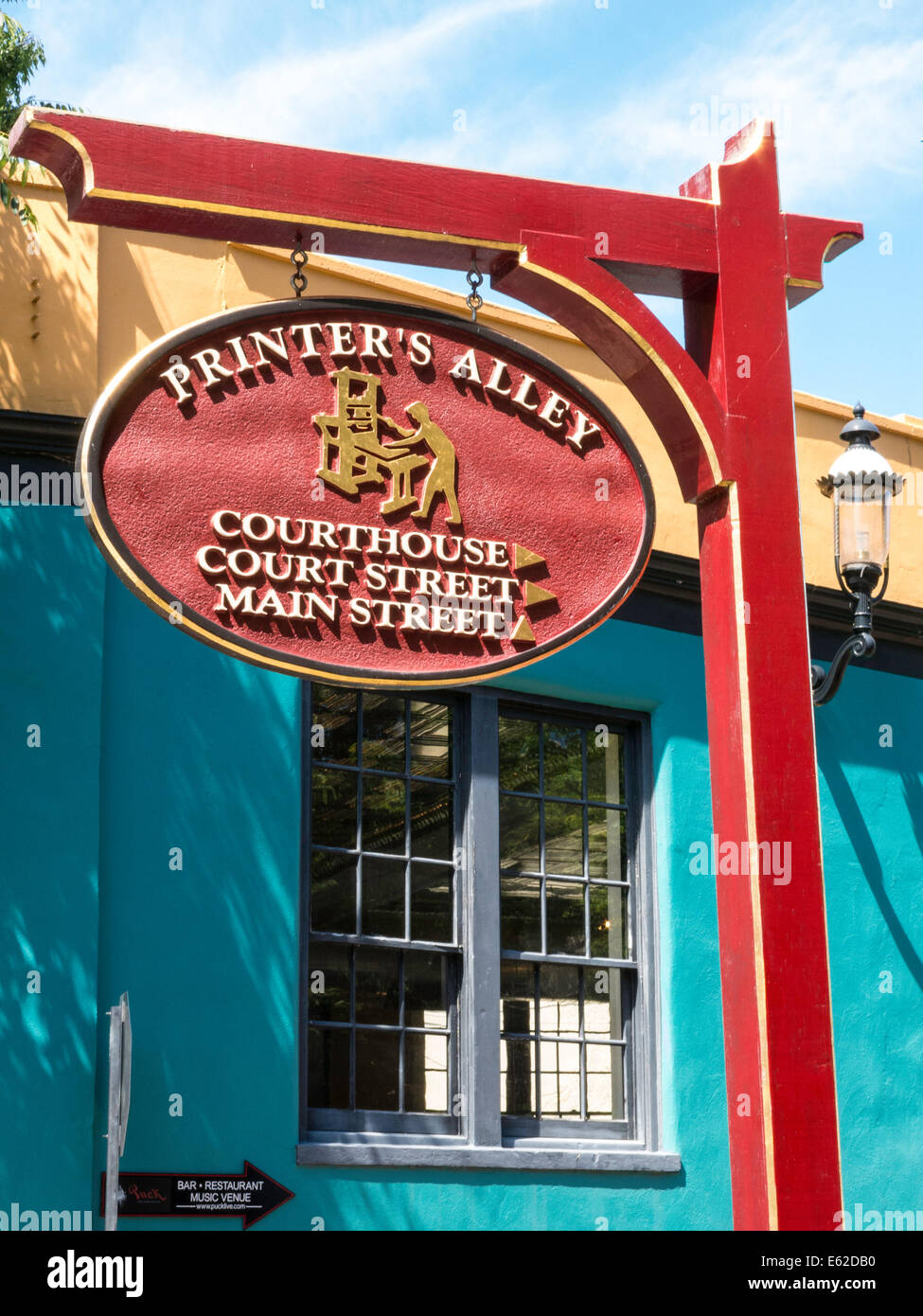 Printers alley sign hires stock photography and images Alamy