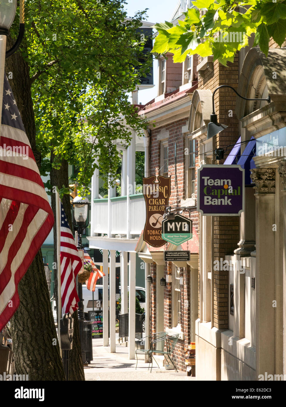 Historic Downtown Doylestown, Pennsylvania, USA Stock Photo - Alamy