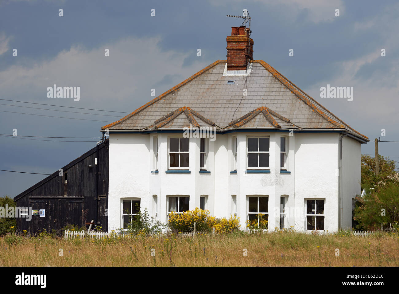 Seaside property, Shingle Street, Suffolk, UK Stock Photo Alamy