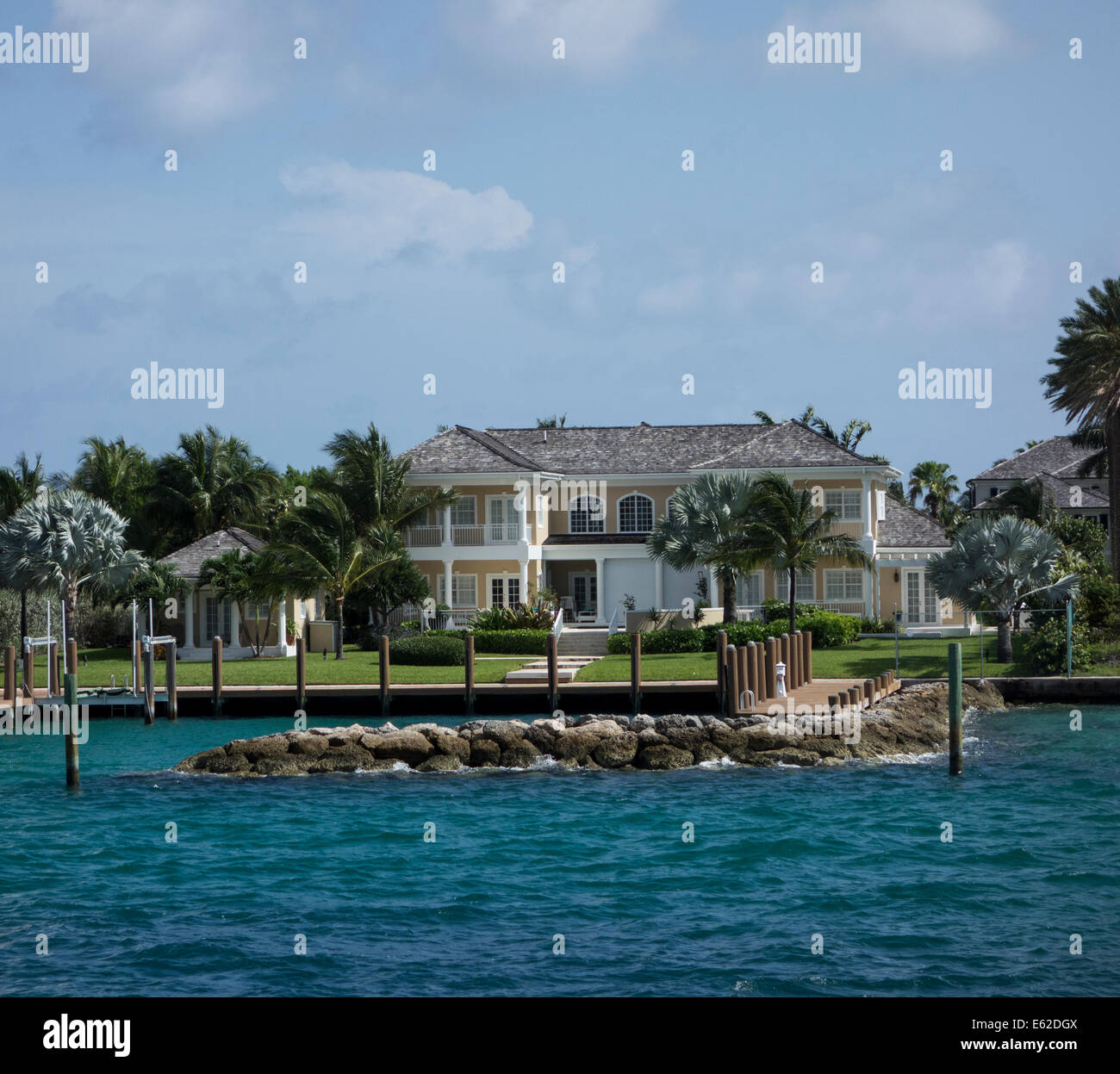 house of Michael Jordan, Paradise Island, the Bahamas Stock Photo