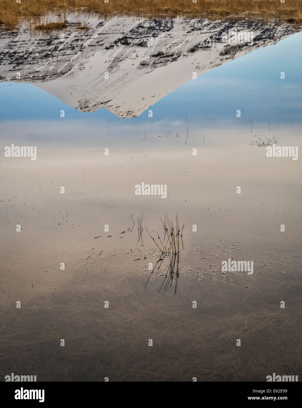 Mt. Hoffel, Hoffellsjokull glacier, Hornafjordur, Iceland Stock Photo