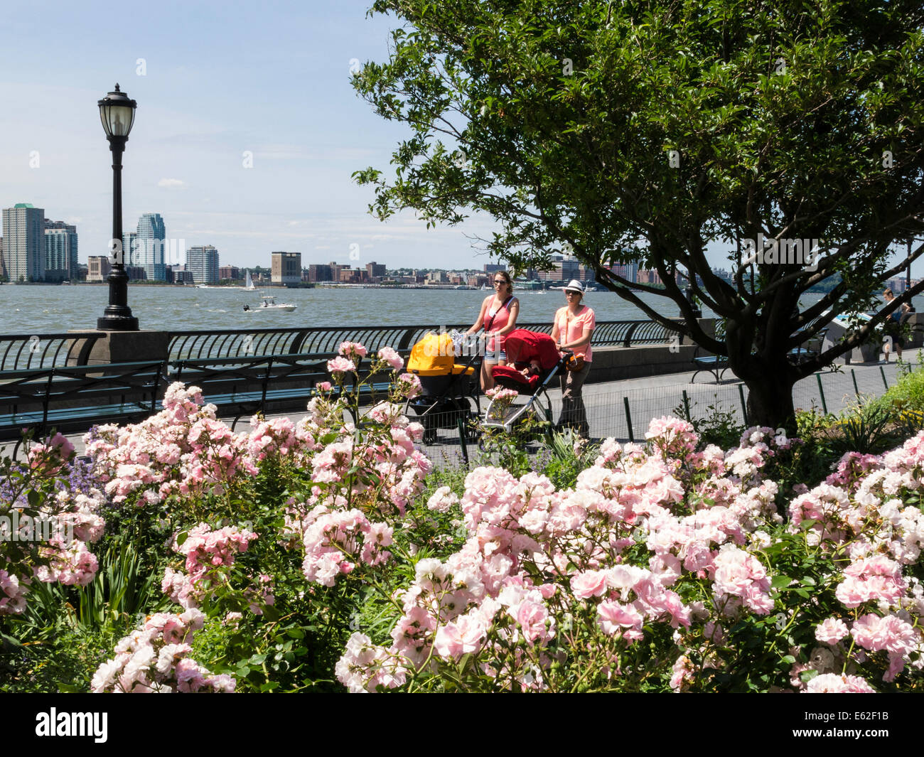 Nelson A. Rockefeller Park in Battery Park City, NYC Stock Photo