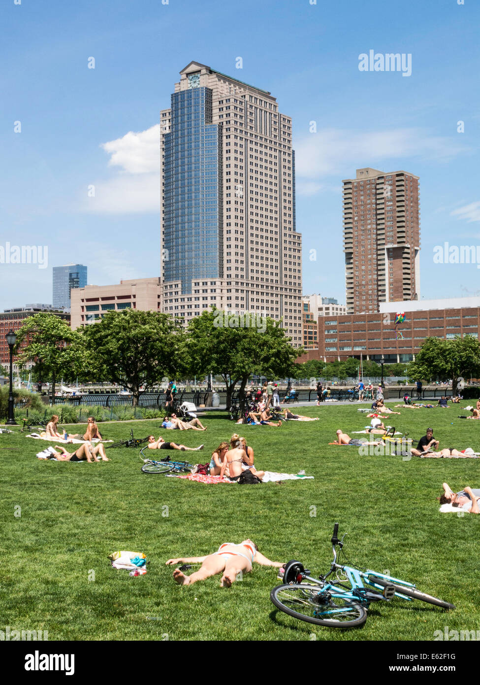 Nelson A. Rockefeller Park in Battery Park City, NYC Stock Photo Alamy