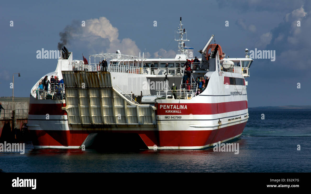 The catamaran ferry Pentalina Stock Photo