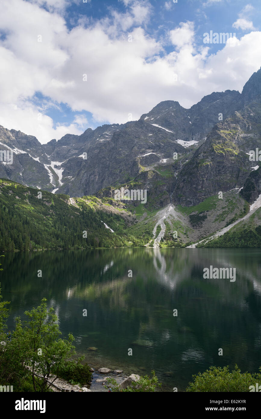 Lake Morskie Oko, Tatra National Park, Poland. Stock Photo