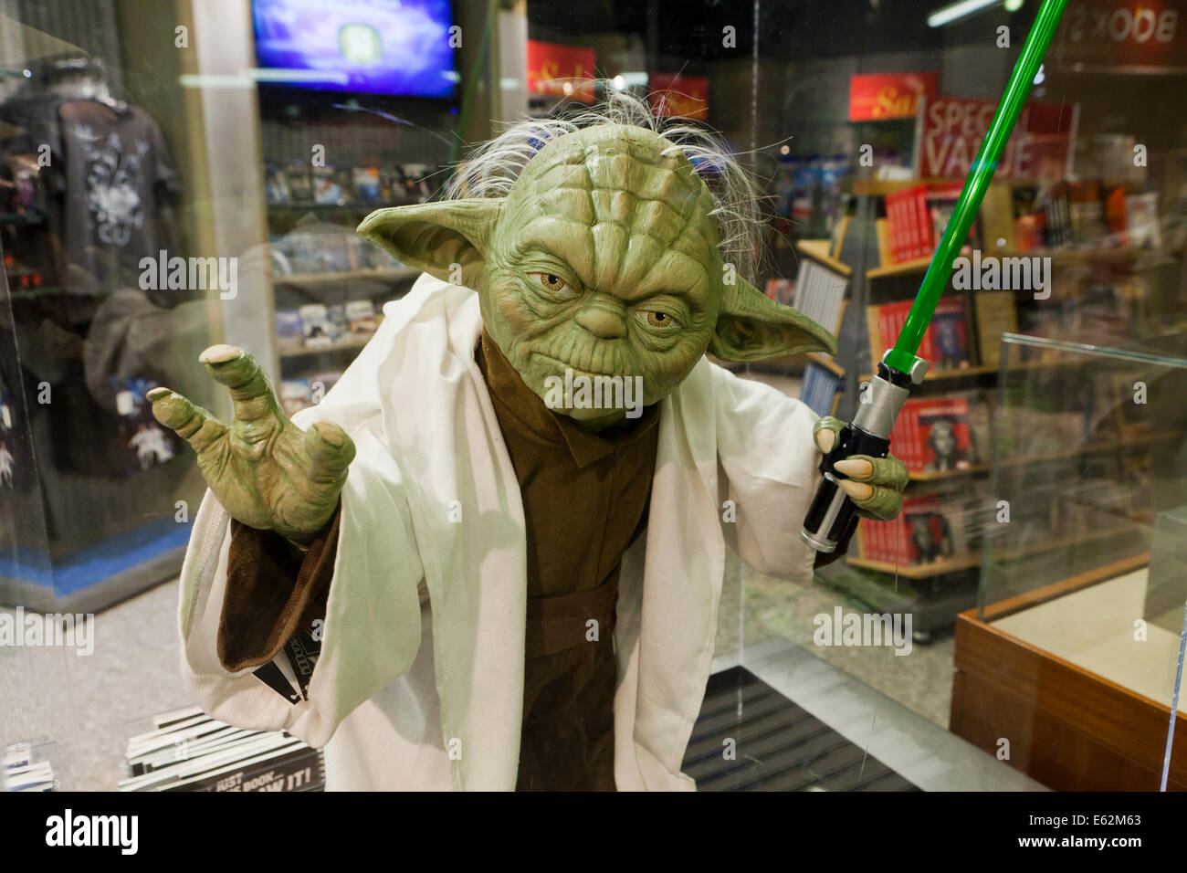 Yoda doll at toy store - USA Stock Photo