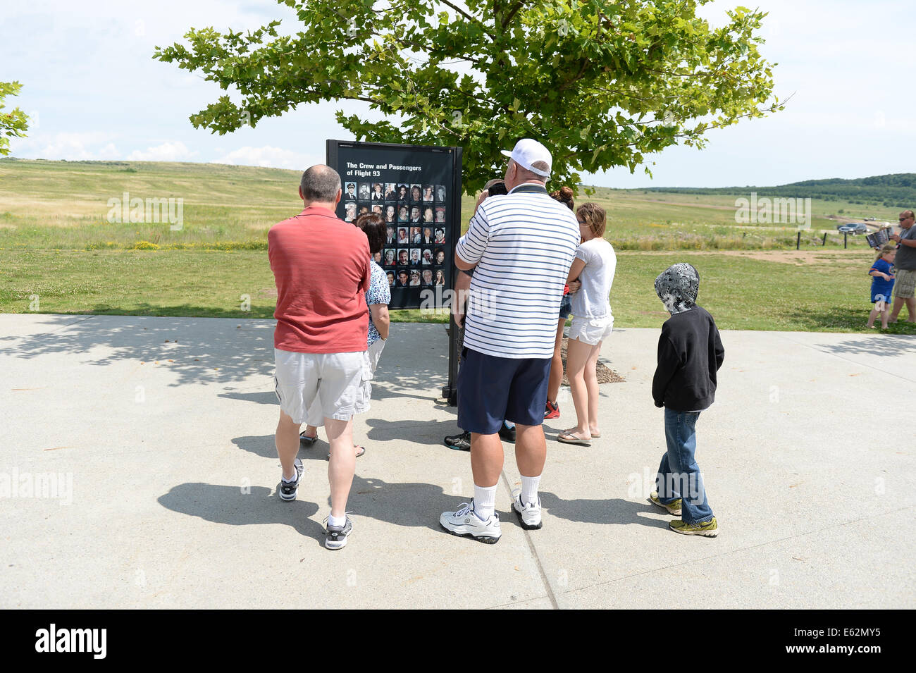 SHANKSVILLE, PENSYLVANIA JULY 182014 Visitors observe photos of