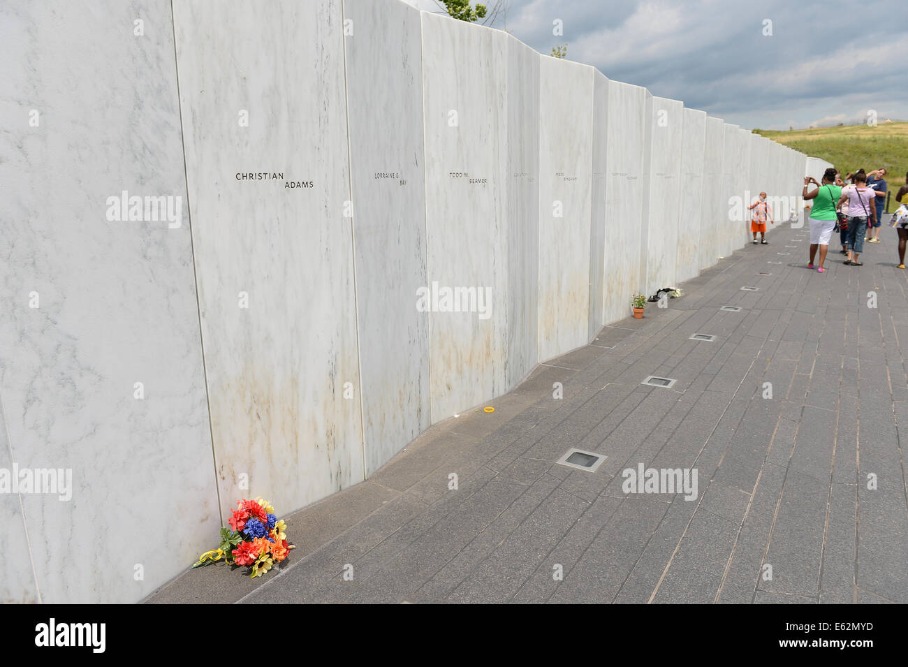 SHANKSVILLE, PENSYLVANIA - JULY 18-2014: National Memorial outside Shanksville, PA where United Flight 93 crashed on 9-11 Stock Photo