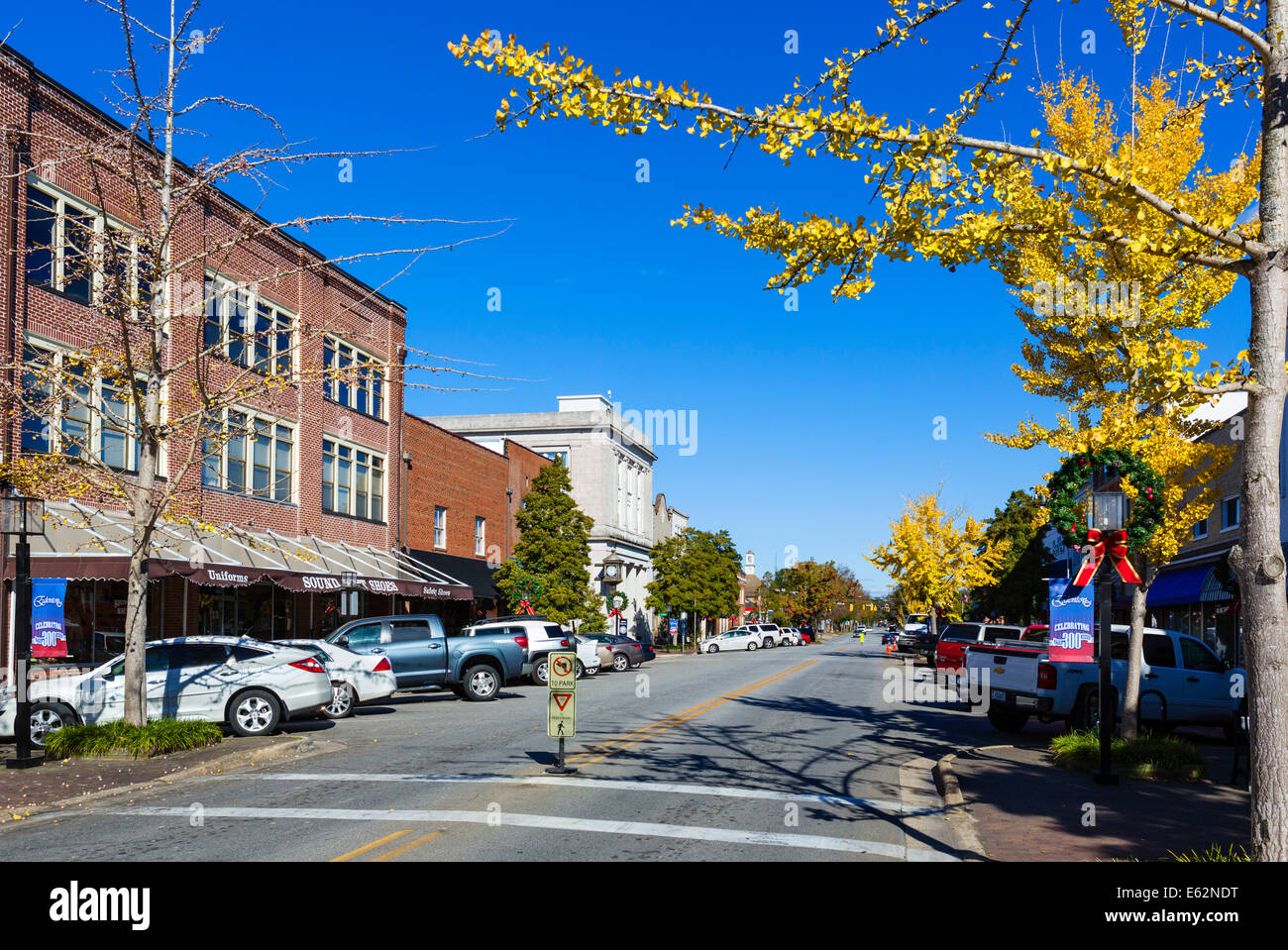 South Broad Street in Edenton, Albemarle region, North Carolina, USA Stock Photo