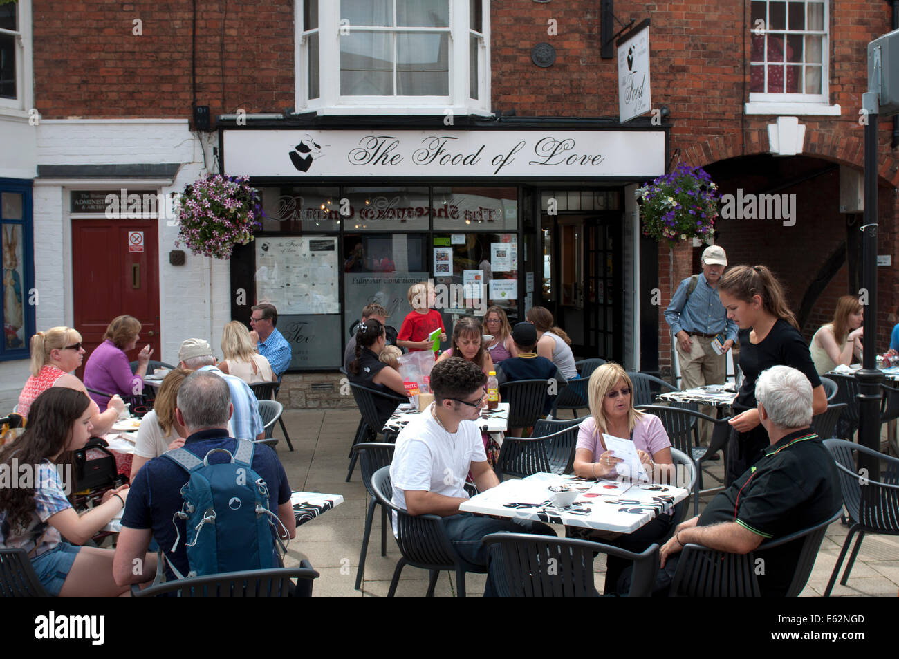 The Food of Love cafe, StratforduponAvon, UK Stock Photo Alamy