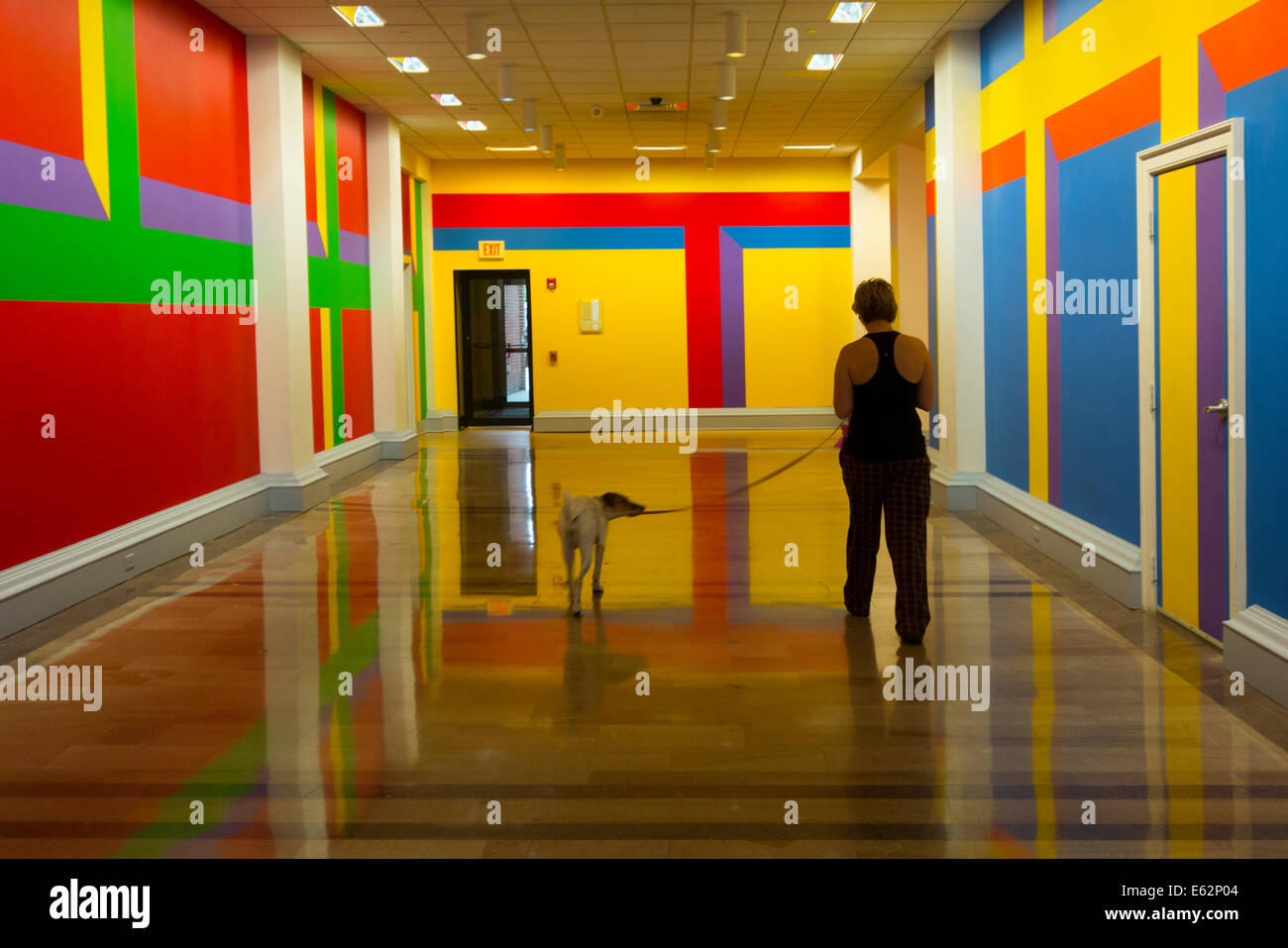 Sol LeWitt lobby at the Crocker house New London CT Stock Photo Alamy