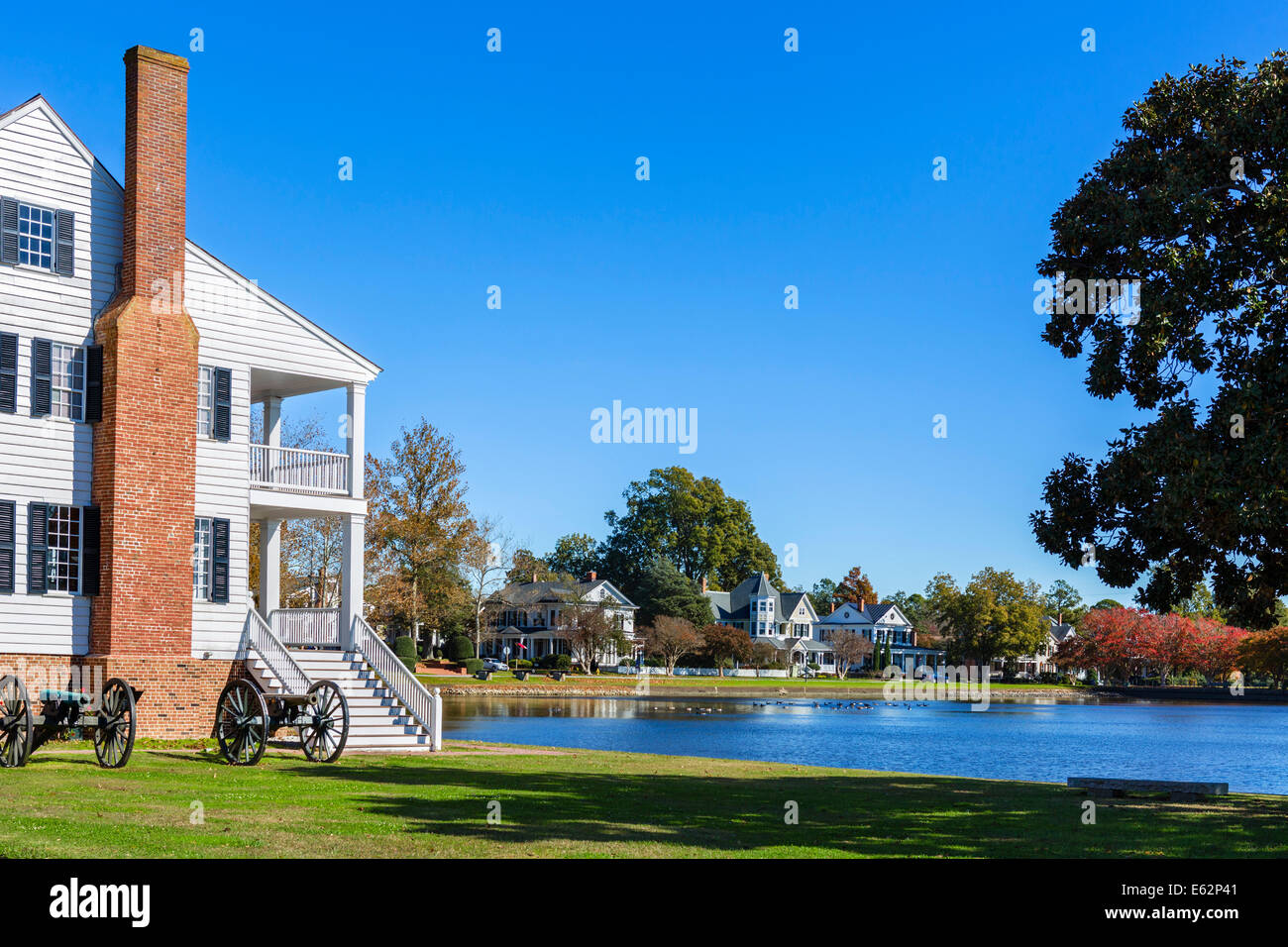 The Barker-Moore House on the waterfront in Edenton, Albemarle region, North Carolina, USA Stock Photo