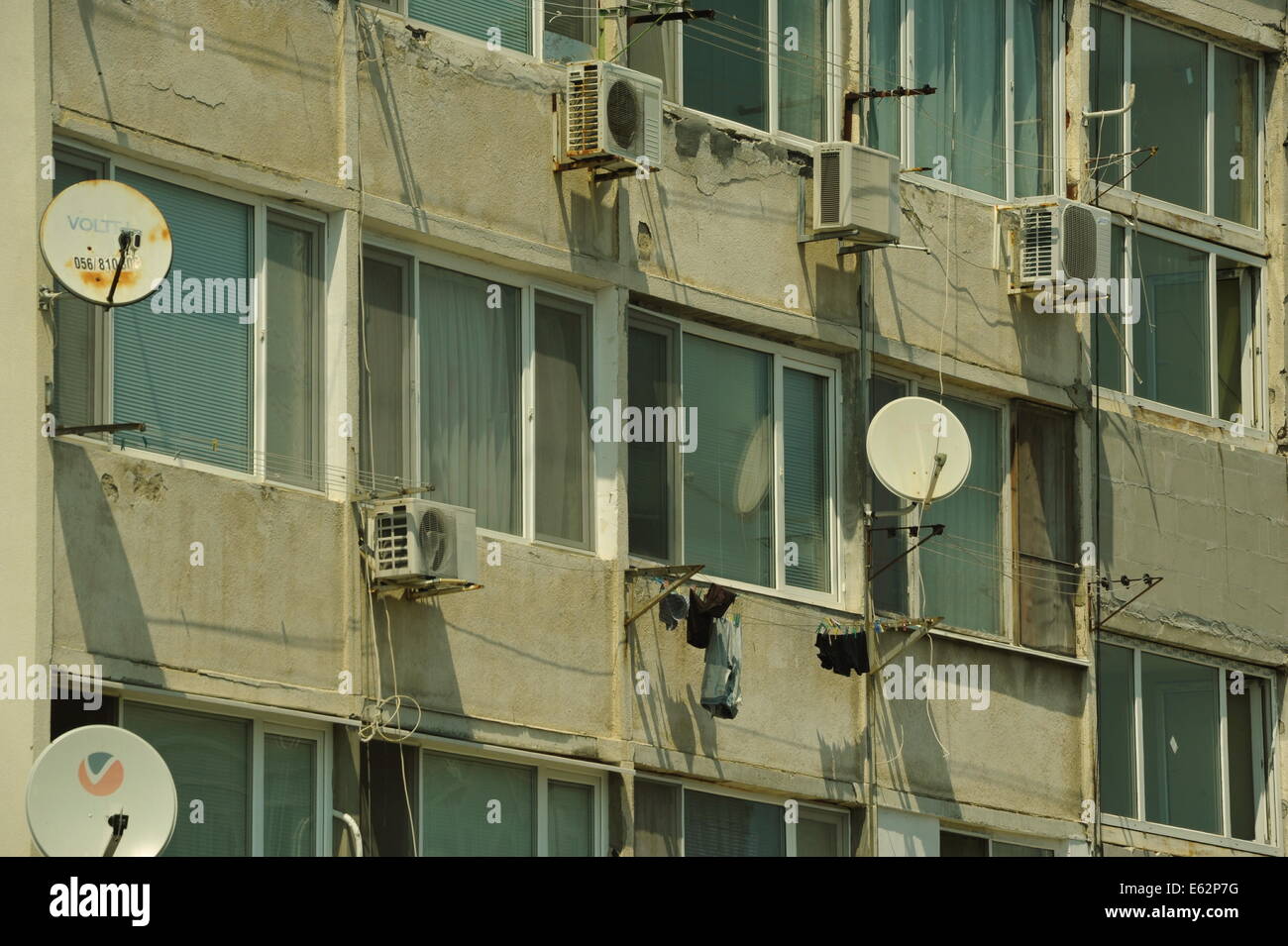 Plattenbau, Sonnenstrand, Bulgarien. Stock Photo