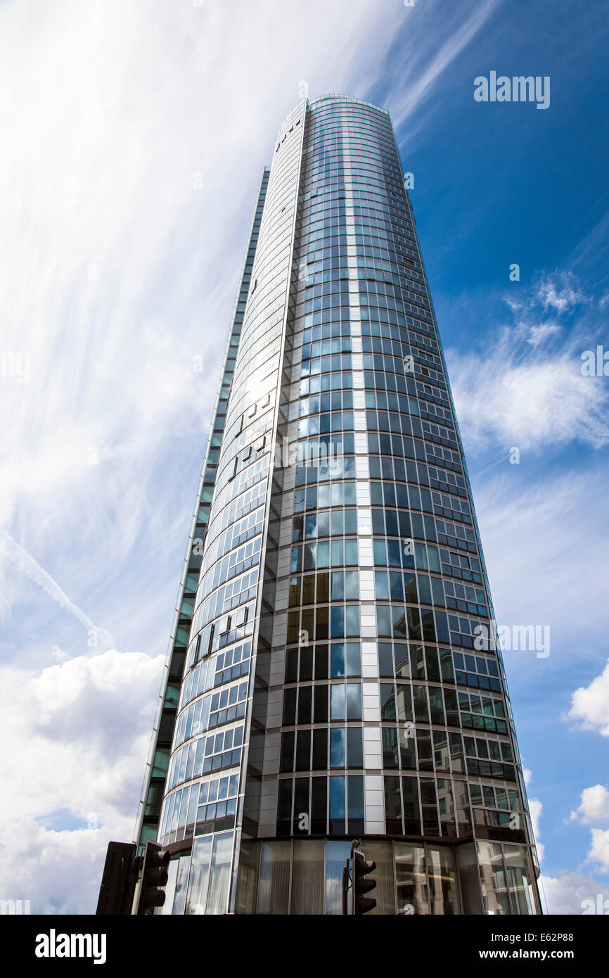 St George Wharf Tower also known as the Vauxhall Tower in London, England -  the tallest solely residential building in the UK Stock Photo
