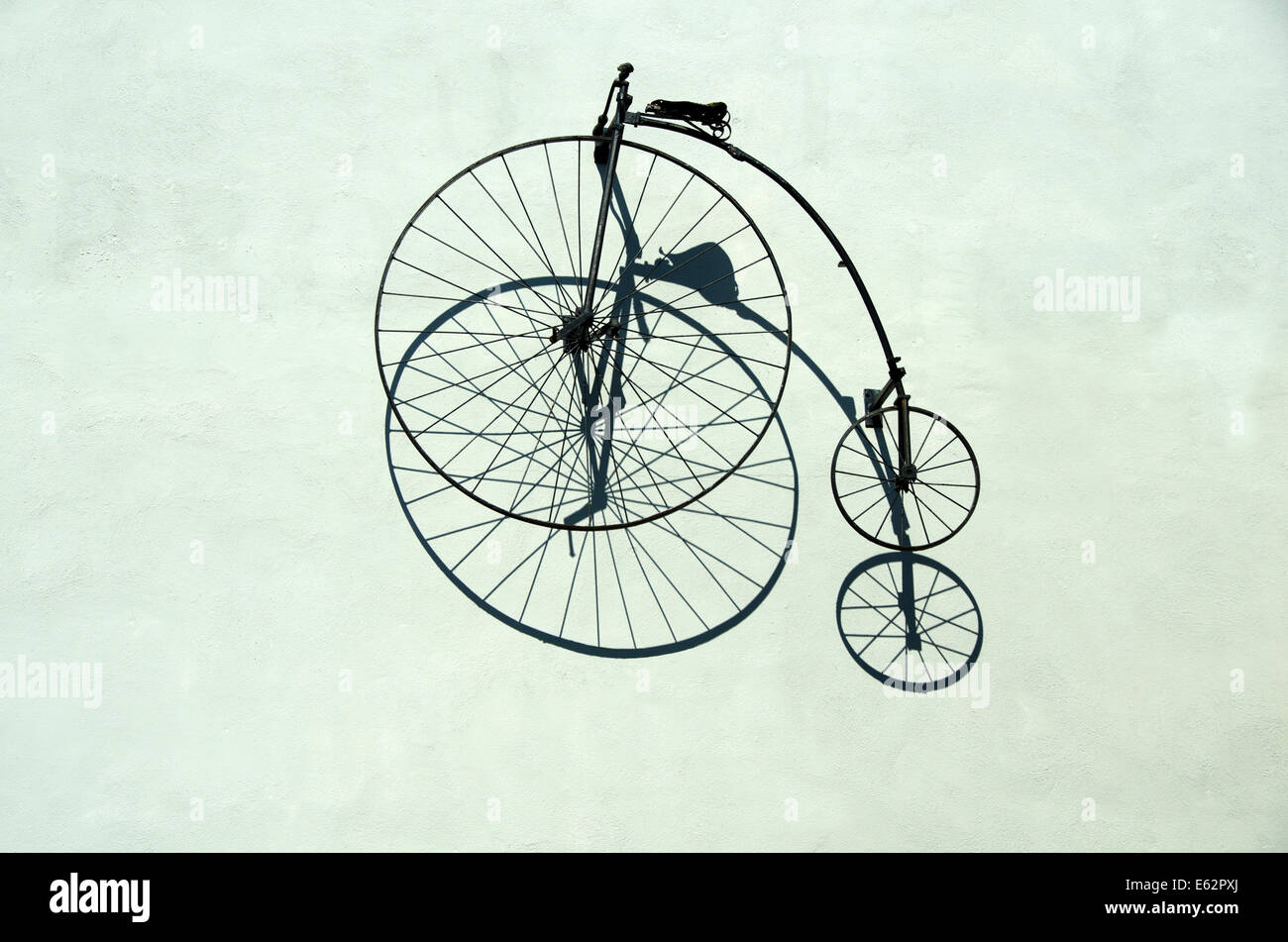 Penny-farthing bicycle. Stock Photo