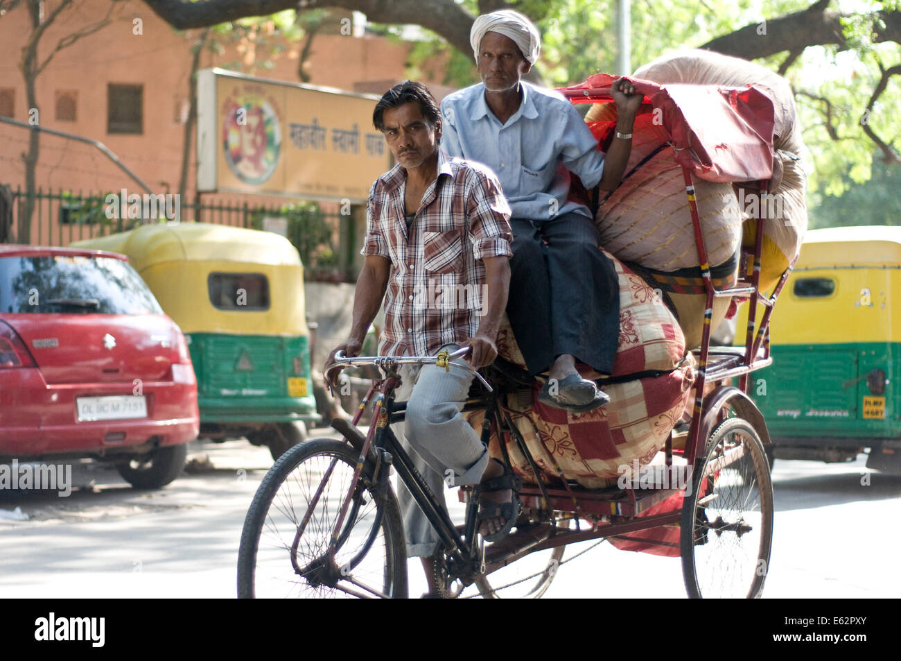 Heavy goods transport in Delhi, India Stock Photo