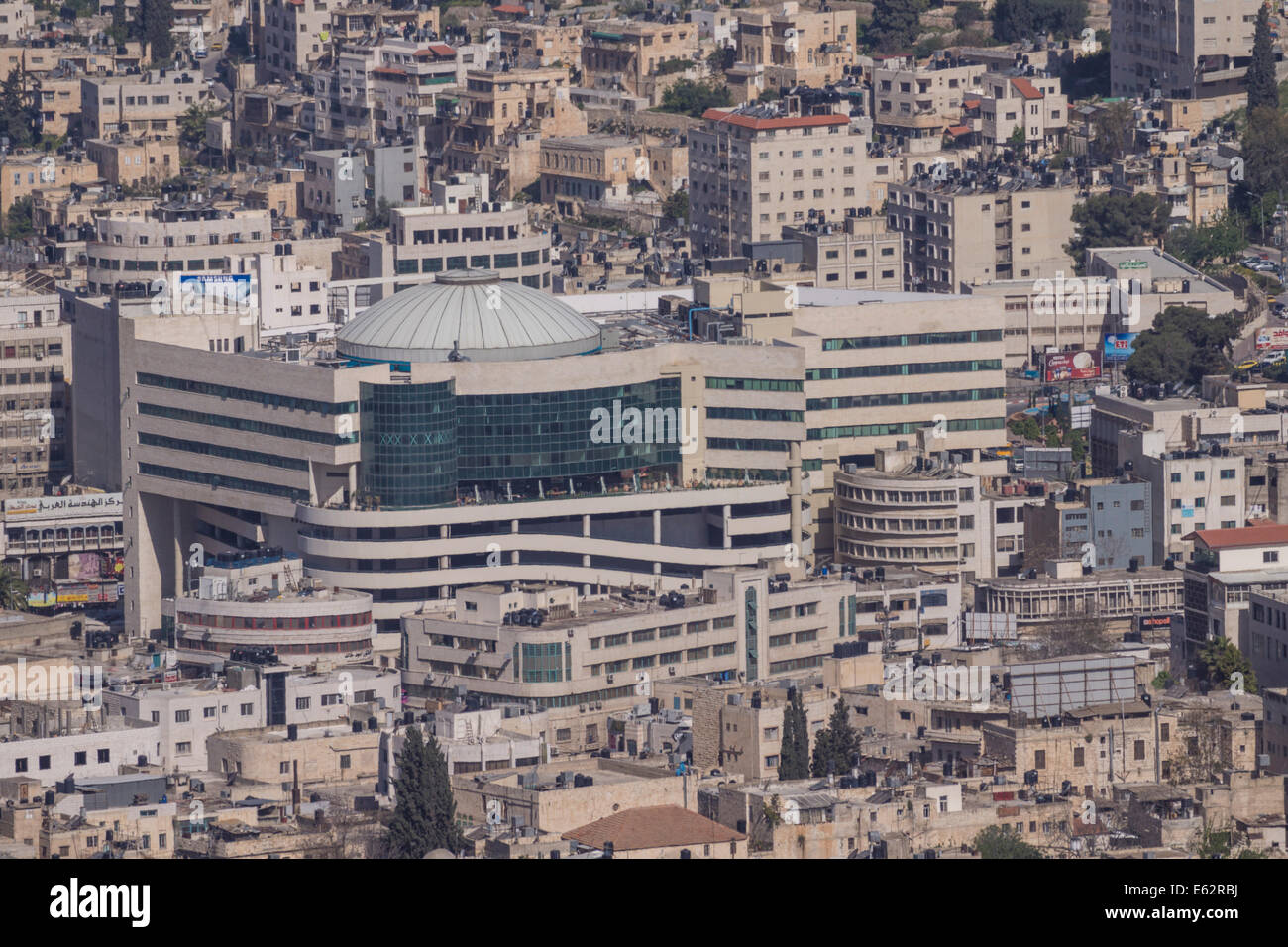 Hebron, Israel/West Bank. A Modern mall surrounded by Palestinian