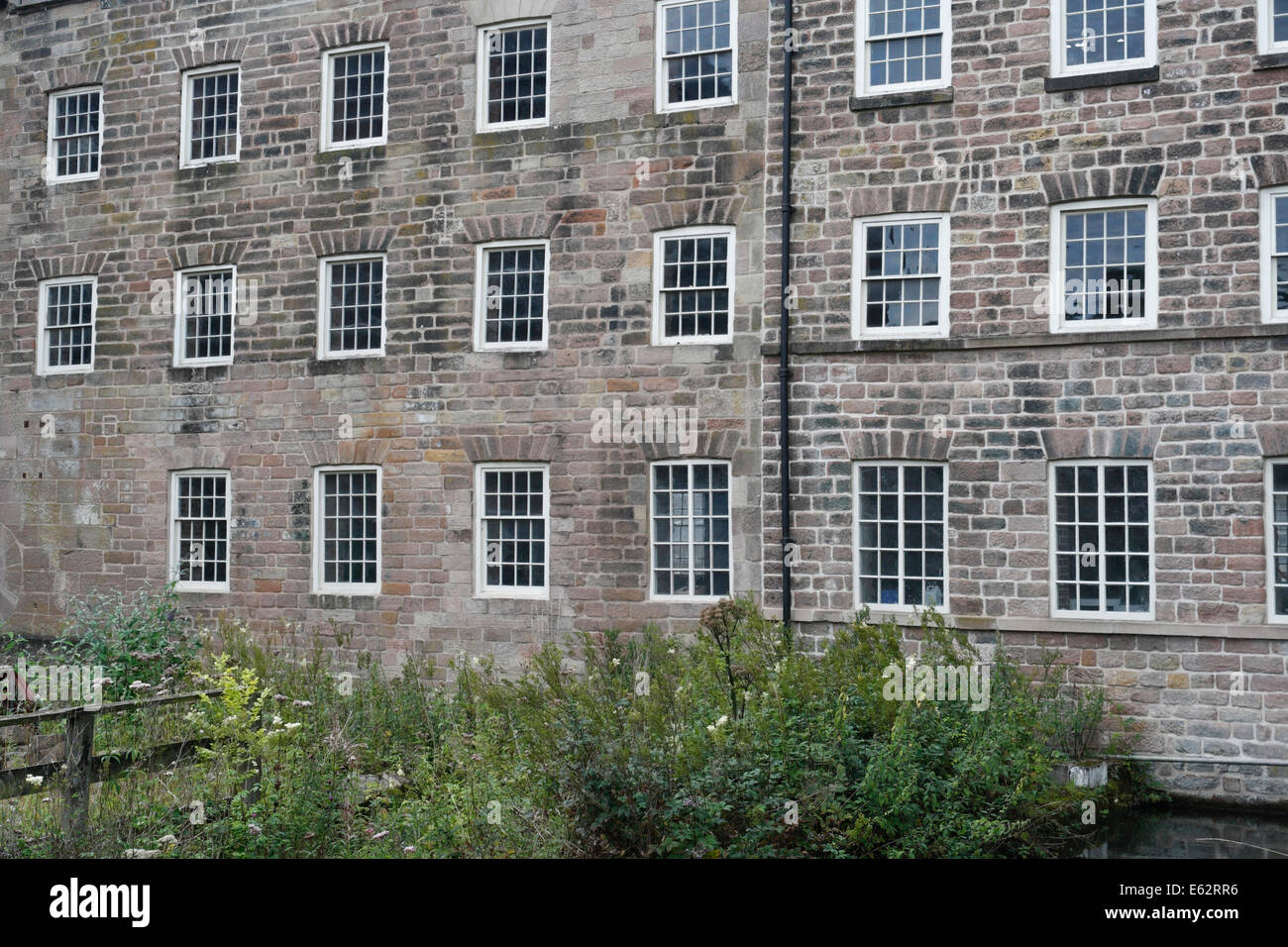 Old Mill buildings at Cromford Mill in Derbyshire England. Grade 1