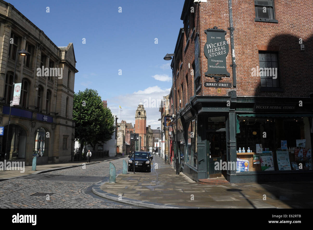 Sheffield City Centre Shops, Streetscene England UK Stock Photo Alamy