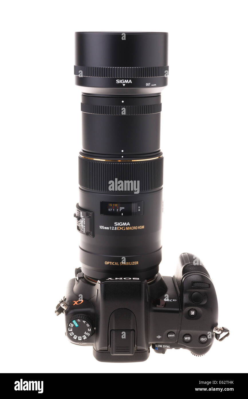 DSLR camera zoom lens design. Sigma 105mm f/2.8 macro or close focusing