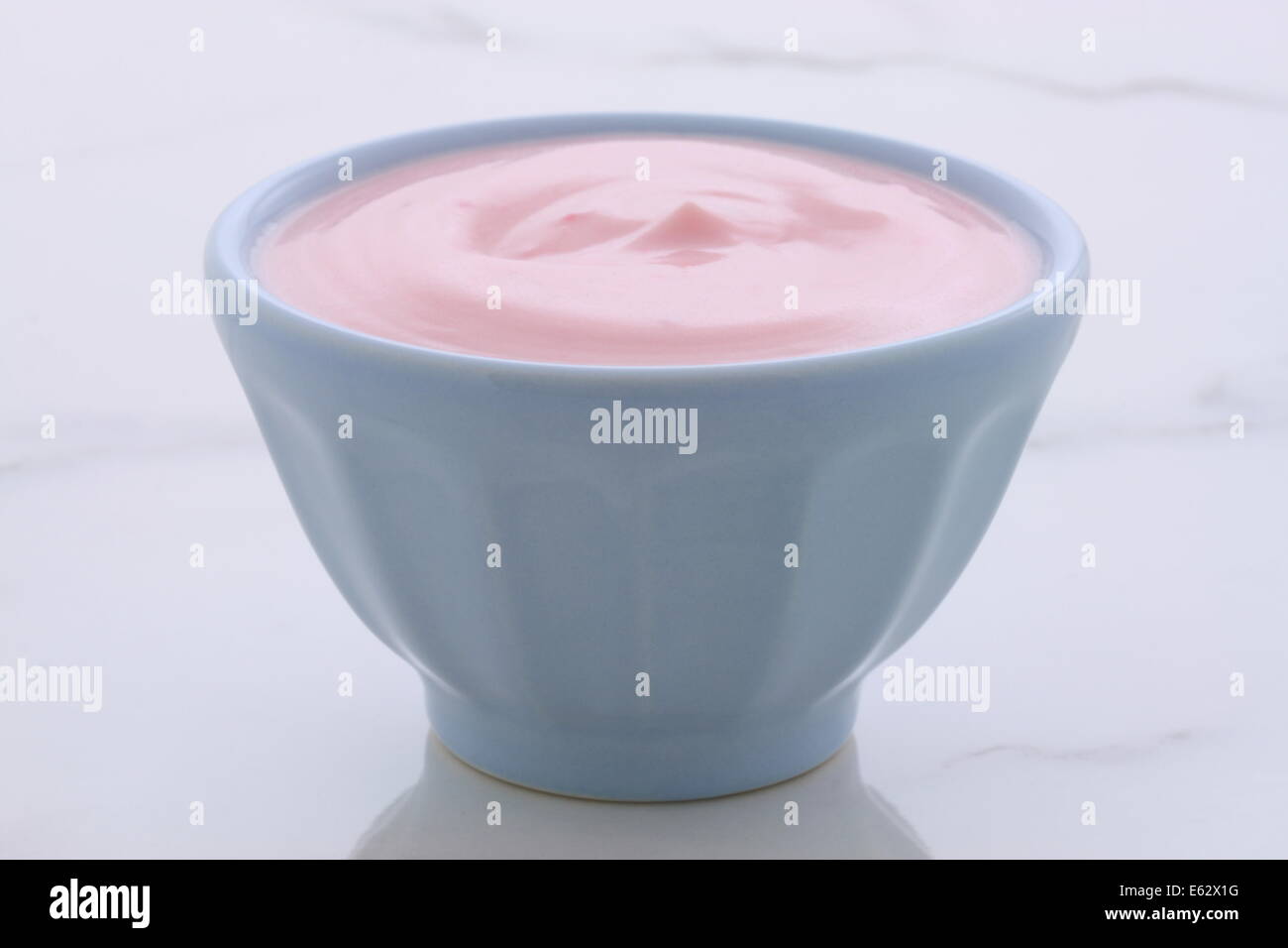 Delicious slow churned Greek strawberry yogurt, with lots of fruit and