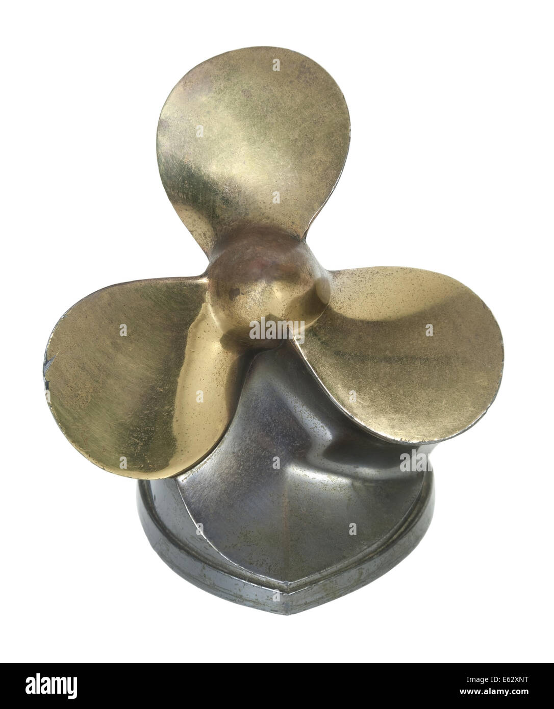Propeller and blades used on a boat engine to propel through the water