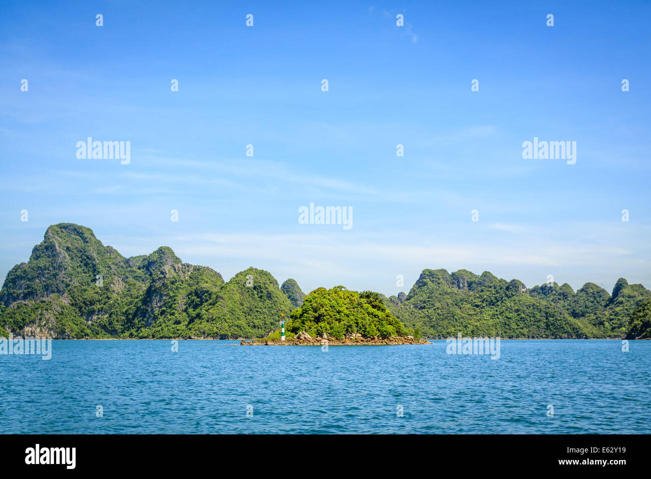 Ha long bay at Quang Ninh province, Vietnam Stock Photo