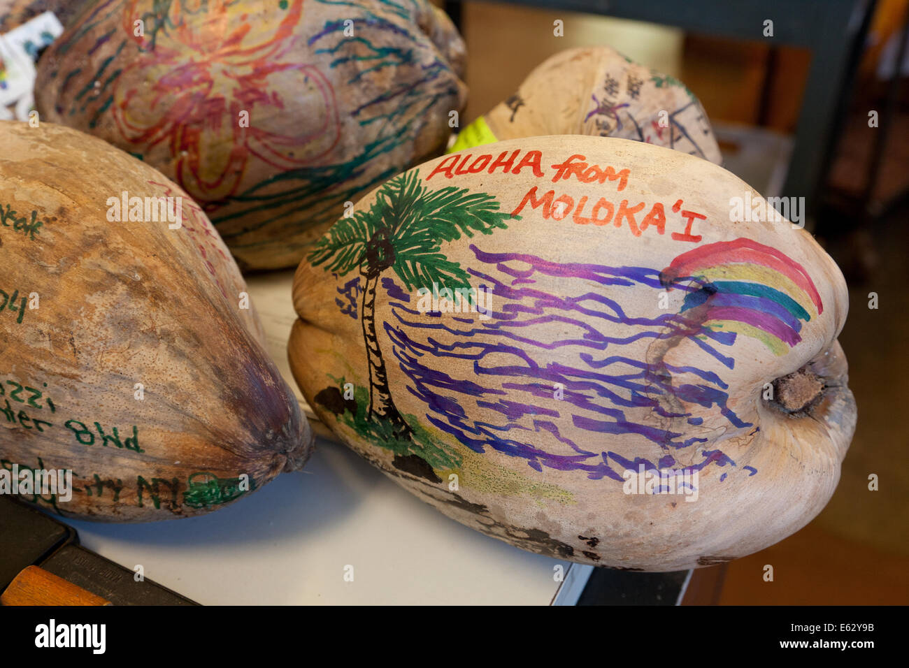 Post a nut post office in Hoolehua Molokai Hawaii where you can draw on