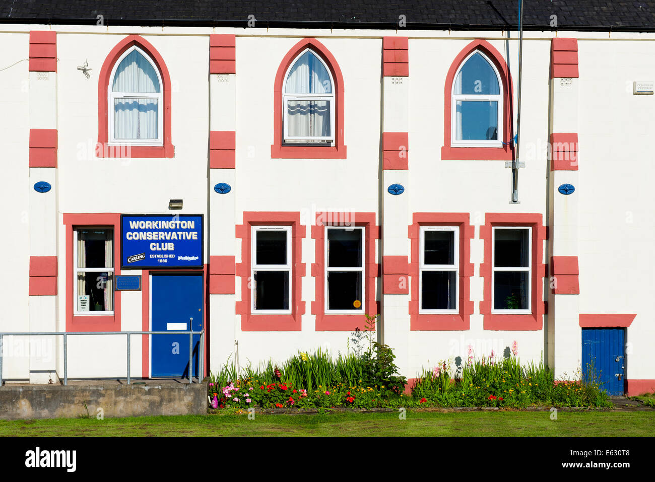 The Conservative Club in Workington, West Cumbria, England UK Stock Photo