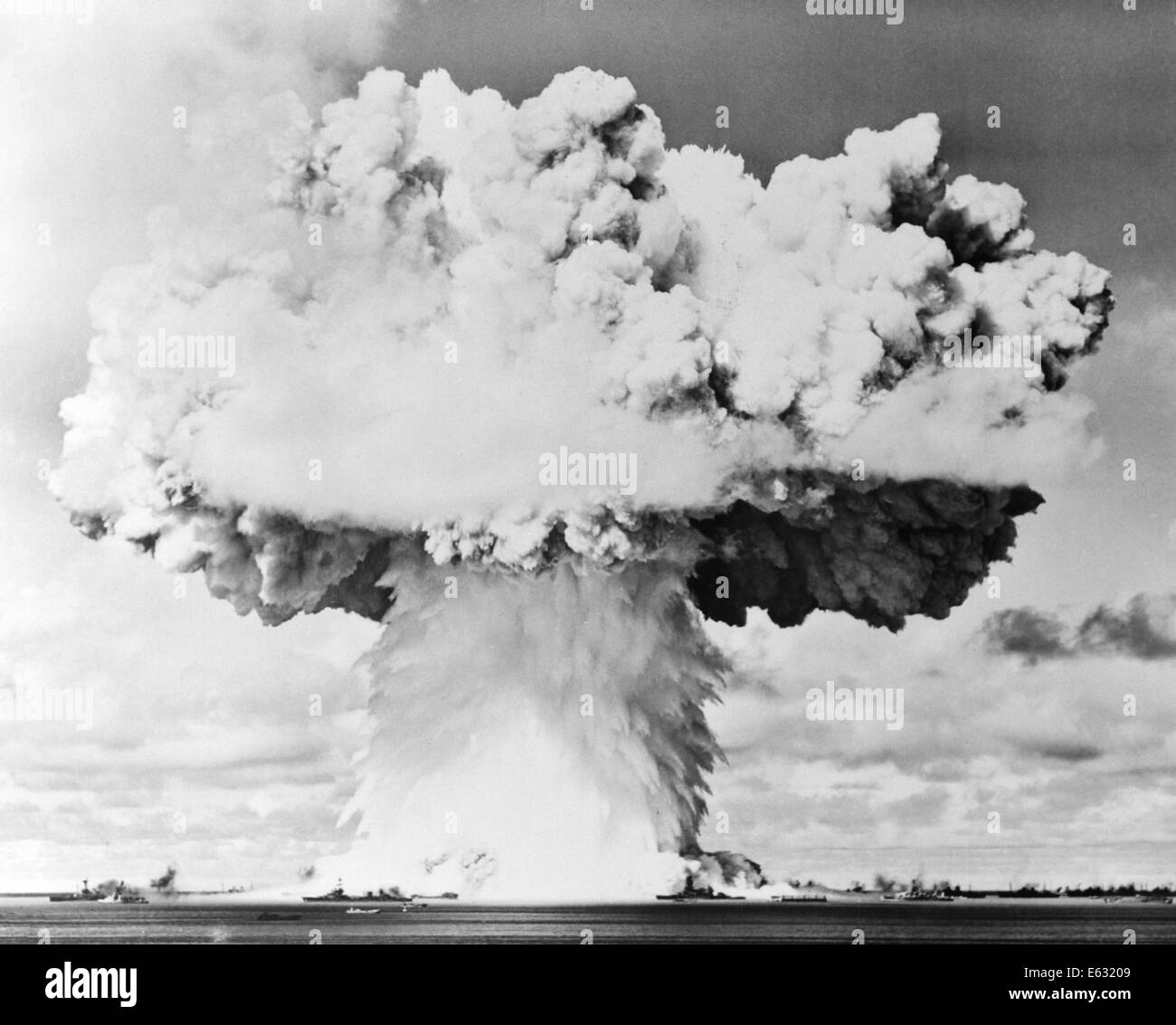 ATOMIC BOMB BLAST MUSHROOM CLOUD Stock Photo
