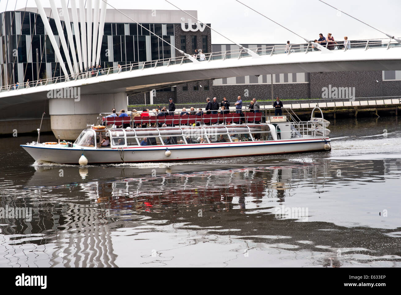 princess Katherine river cruise Salford Quays Manchester ship canal Stock Photo