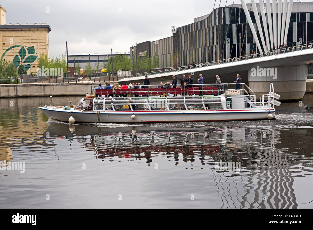 princess Katherine river cruise Salford Quays Manchester ship canal Stock Photo
