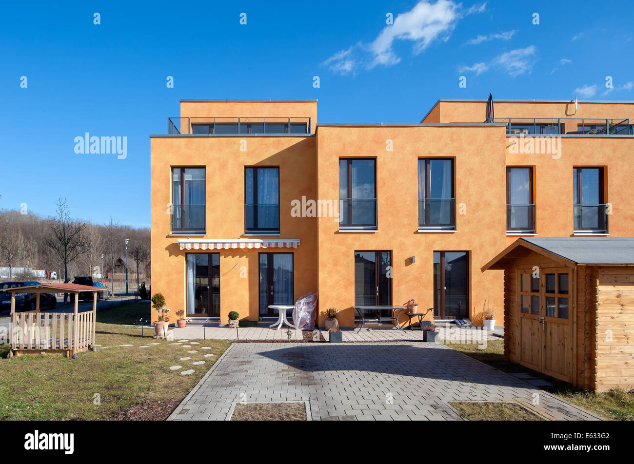 Berlin, Germany, new construction of row houses in BerlinBiesdorf Stock Photo Alamy