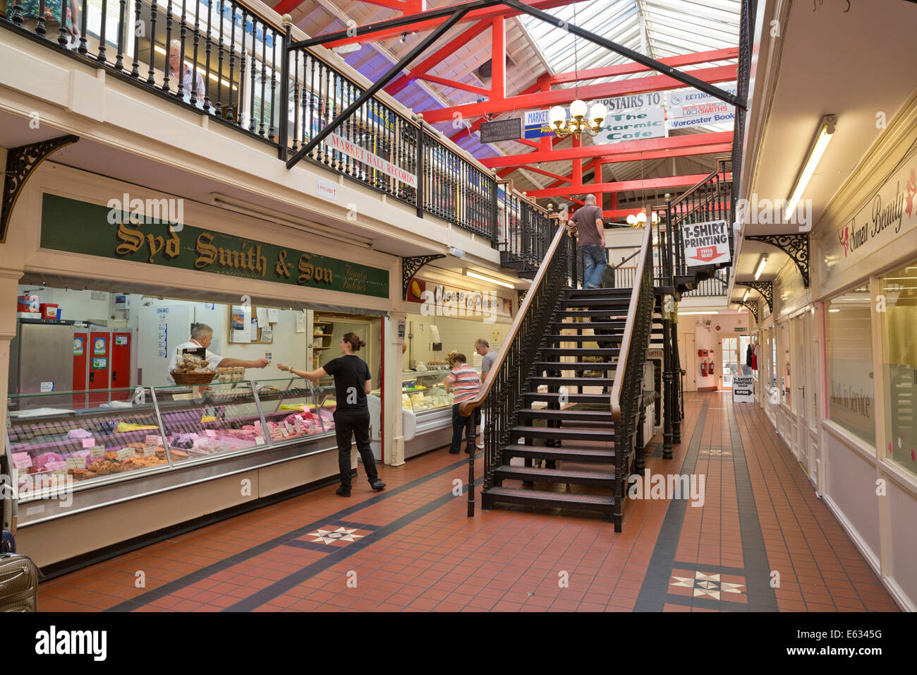 Indoor market, The Gallery, The Shambles, Worcester, Worcestershire