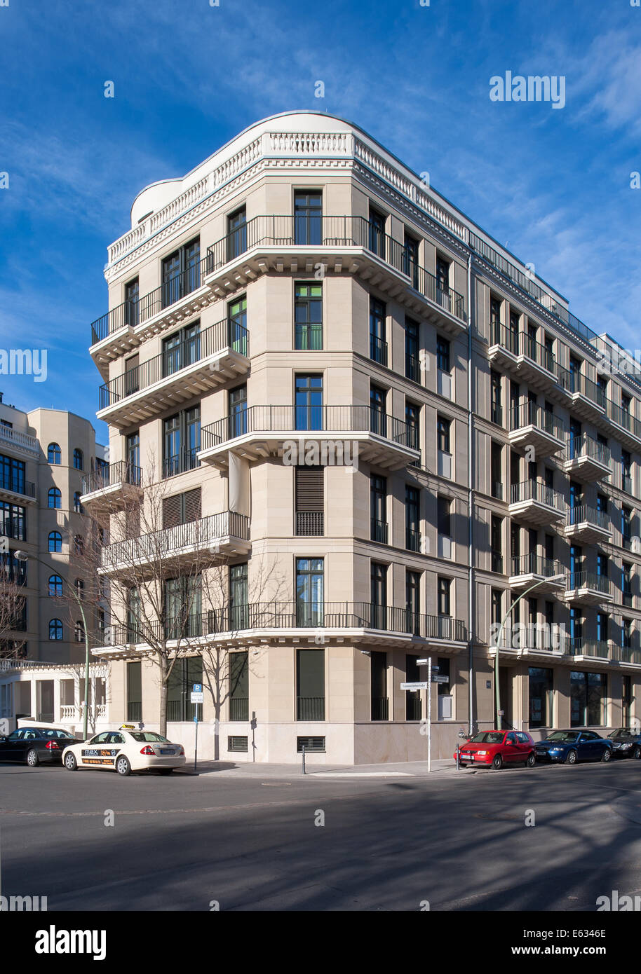 Berlin, Germany, construction of new condominiums on the former Berlin