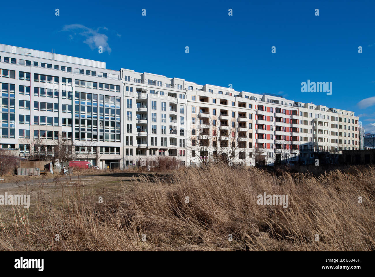 Berlin, Germany, construction of new condominiums on the former Berlin