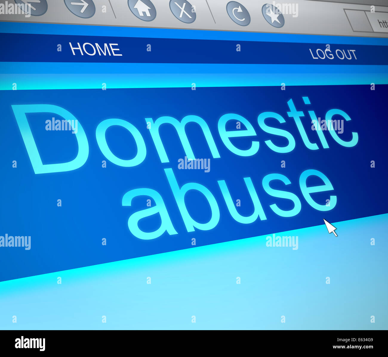 Domestic abuse concept. Stock Photo