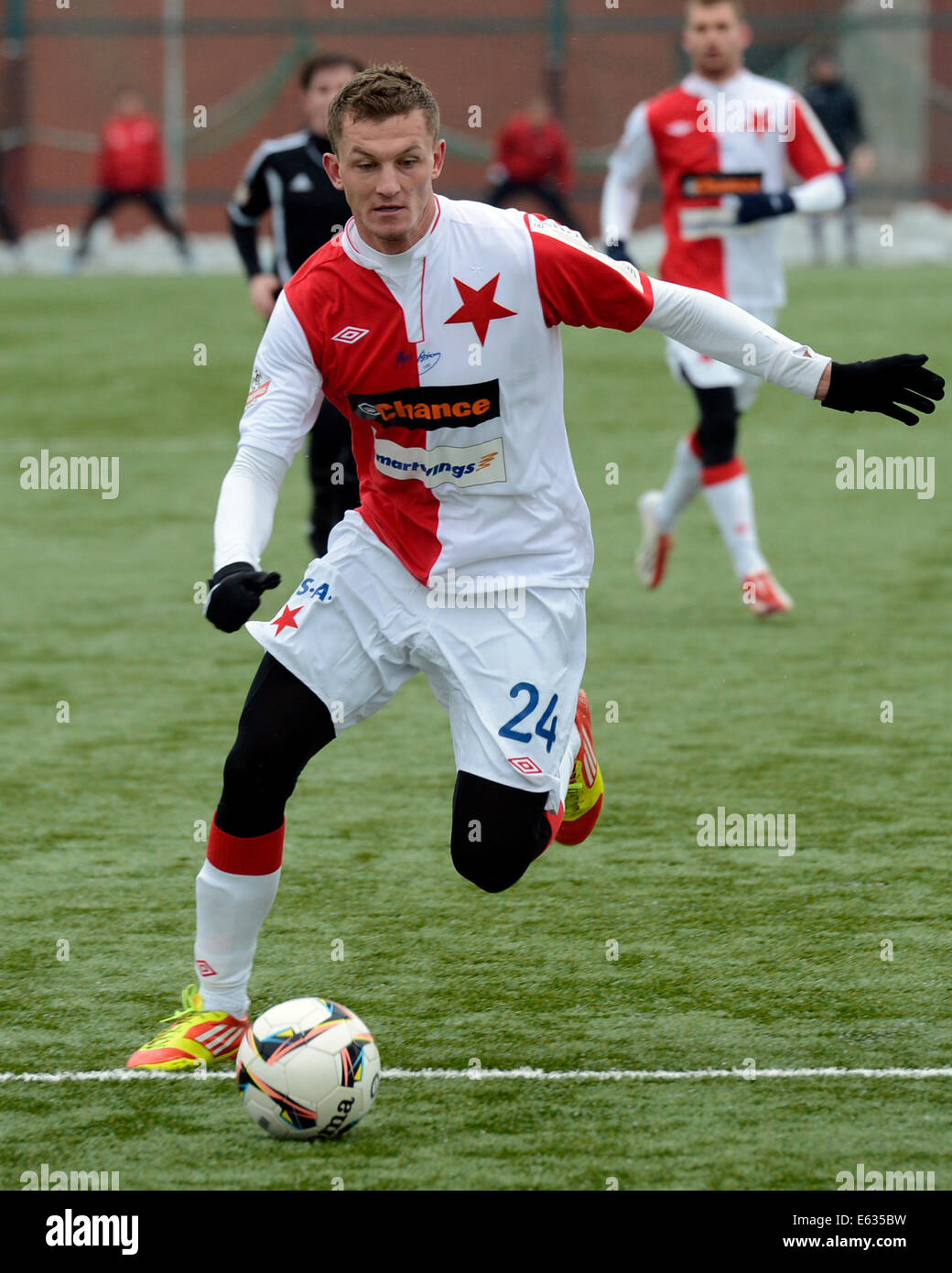Tomas Necid - Slavia Prague Vs. Viktoria Plzen Editorial Stock Photo -  Image of pitch, ball: 40018478