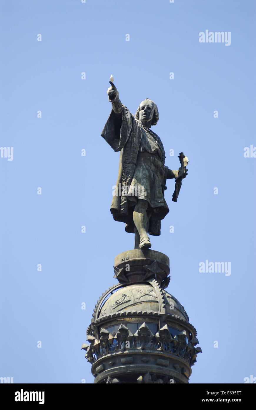 Christopher Columbus Monument, Barcelona, Spain Stock Photo