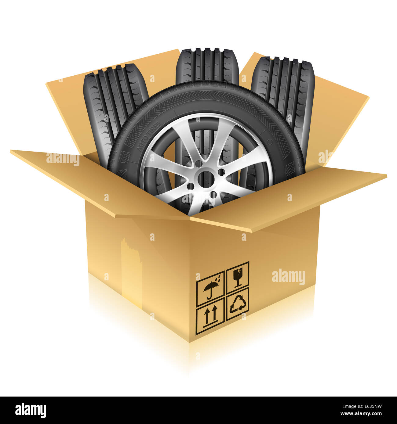 Cardboard box car Cut Out Stock Images & Pictures - Alamy